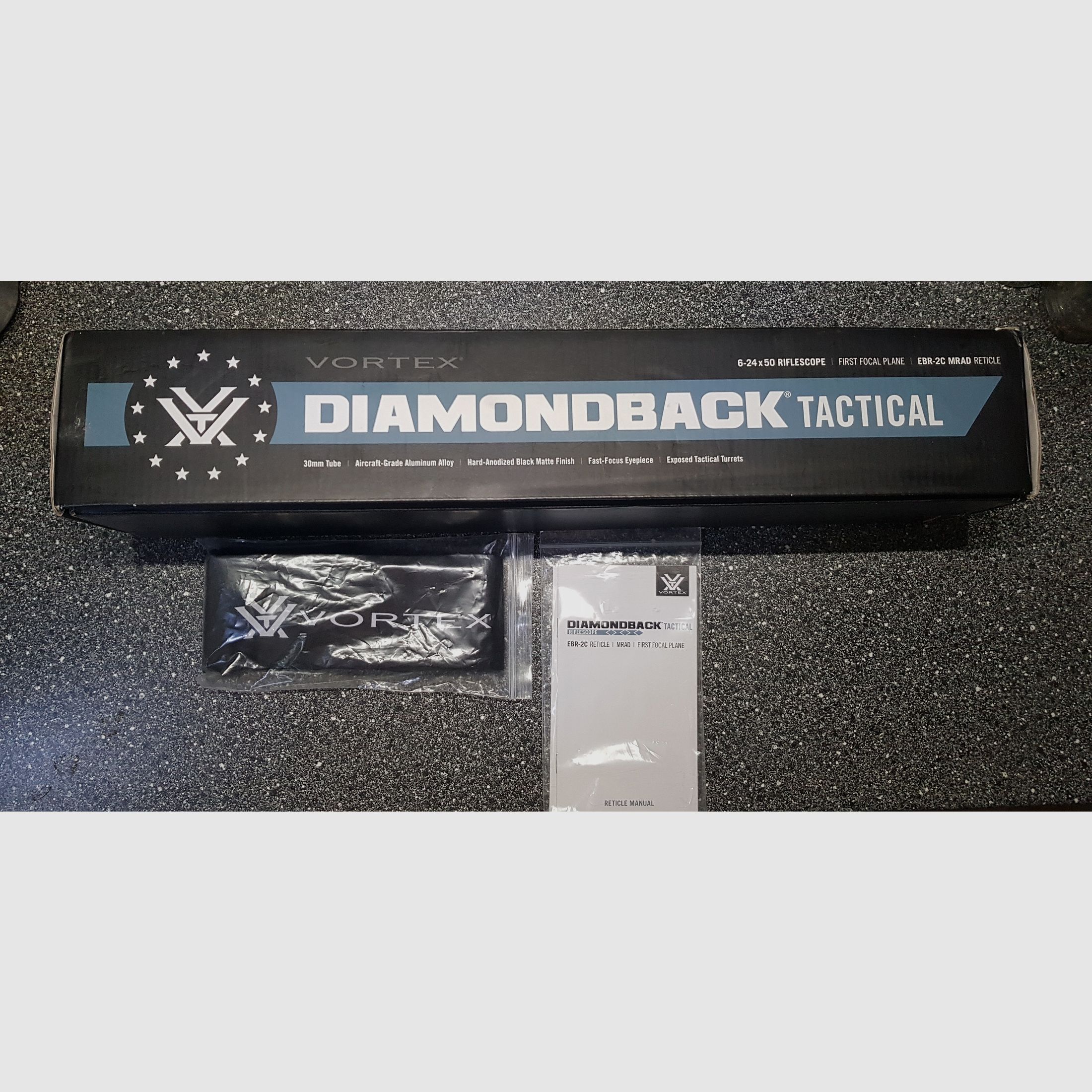 Vortex Diamondback Tactical 6–24×50 FFP EBR-2C MRAD (DBK-10029) inkl. Originalkarton & Zubehör