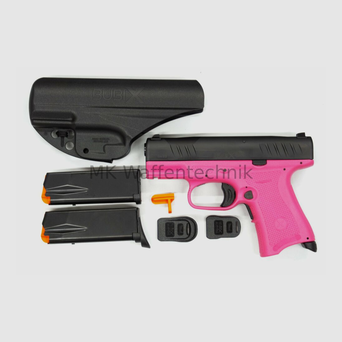 Pistole BUBIX BRO - Kaliber 9x19 subkompakt Pink 9mmLuger