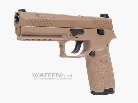 Sig Sauer P320 Coyote Tan CO2 Pistole Blow Back Kaliber 4,5 mm Diabolo #Rückläufer - Wie Neu