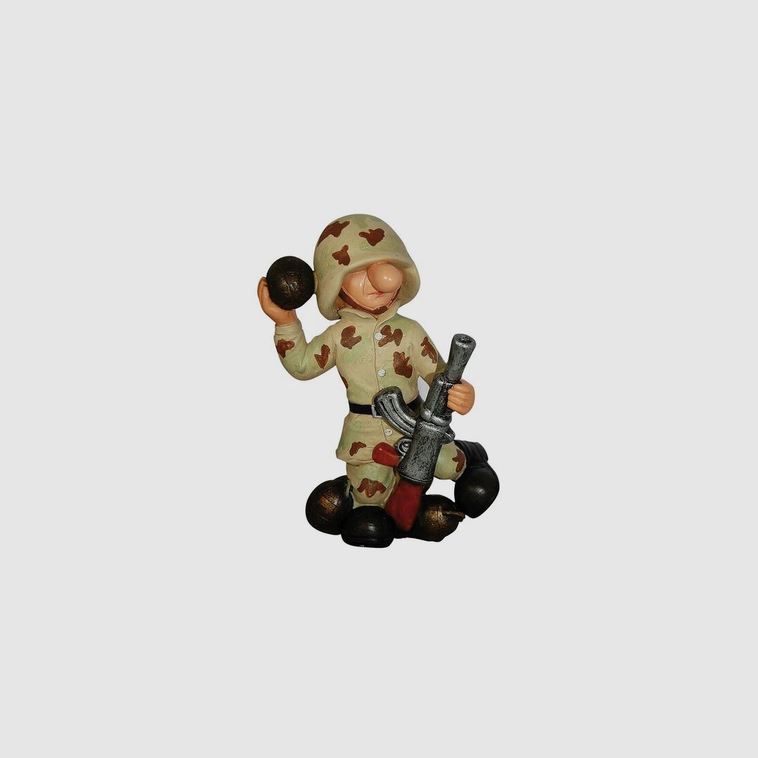 Deko - Soldat AB1 US-Desert-Camo mit MG