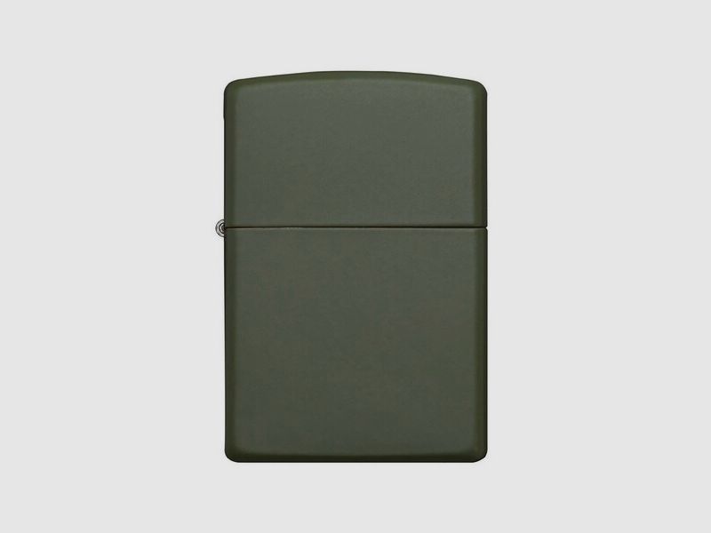 Original Zippo Benzinfeuerzeug matt Grün ( Oliv ) mit lebenslanger Garantie