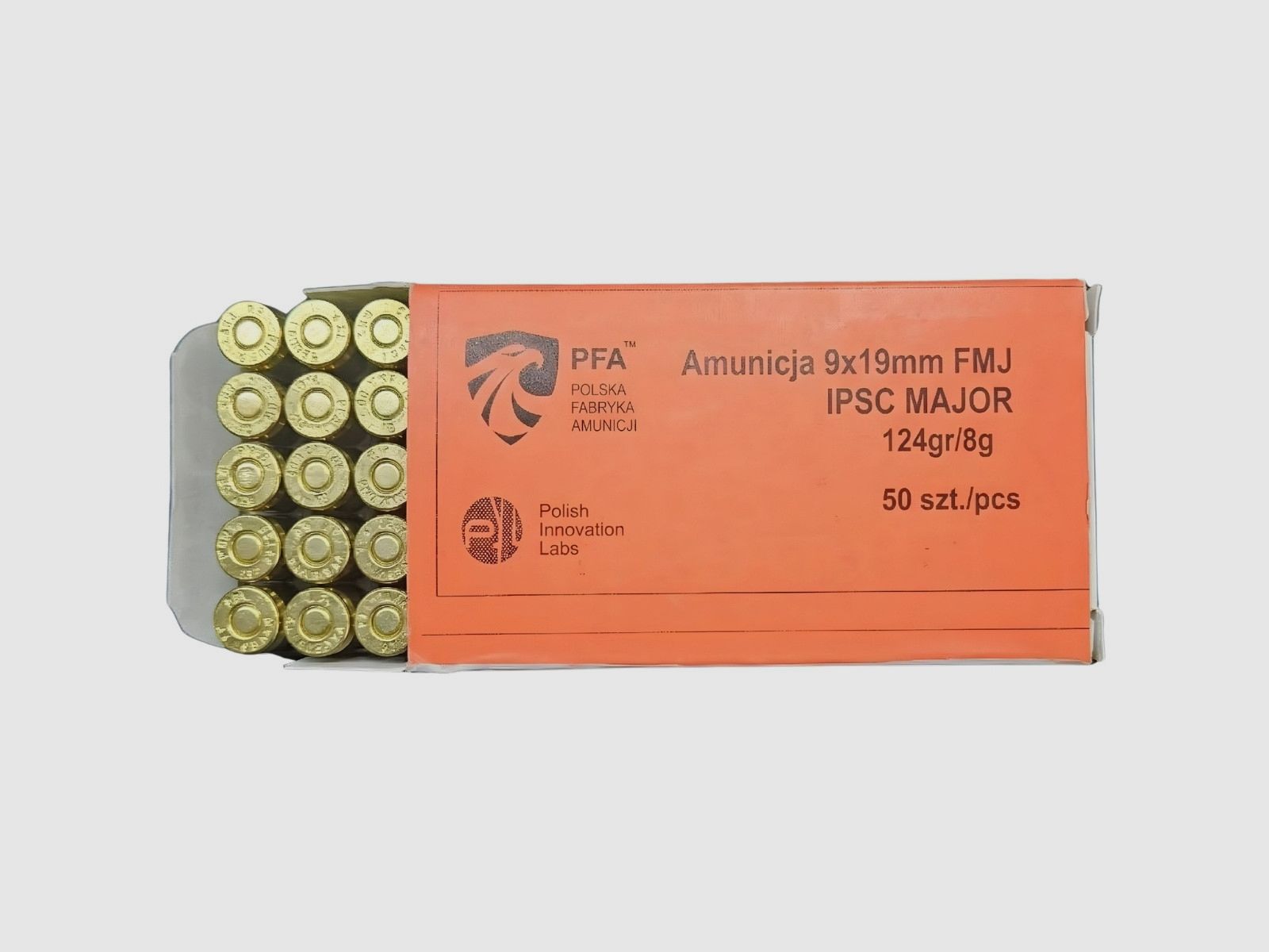 9x19 PFA FMJ IPSC MAJOR 124gr/8g, image 2 sur 2