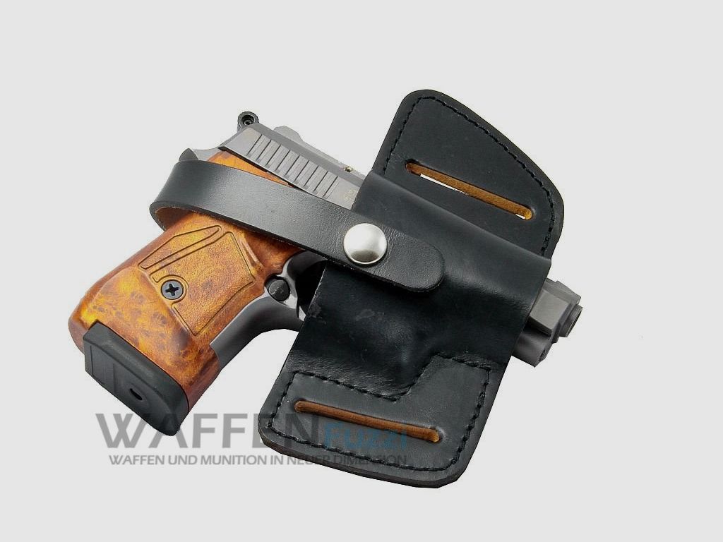 Holster ceinture Belt-Slide avec boucle de ceinture pour Zoraki, Walther, ISSC M22, Röhm et plus.