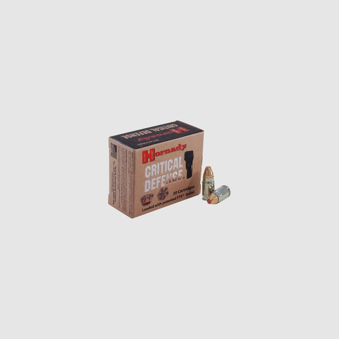 Hornady Critical Defense .357 Sig 115GR FTX 20 Patronen
