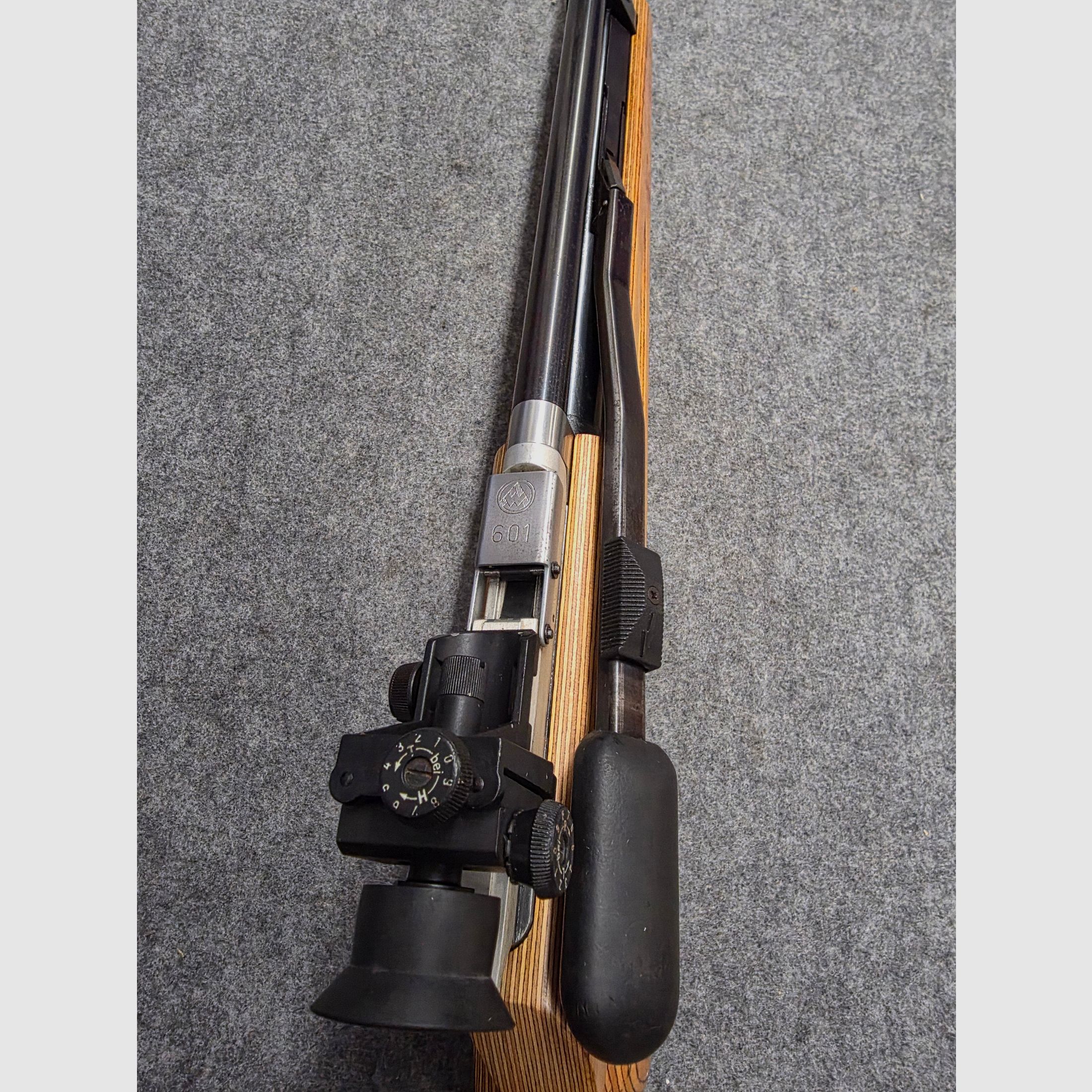 Feinwerkbau FWB Mod. 601 Bedienungsanleitung Luftgewehr Vorkomprimierer Pressluft Match Gewehr