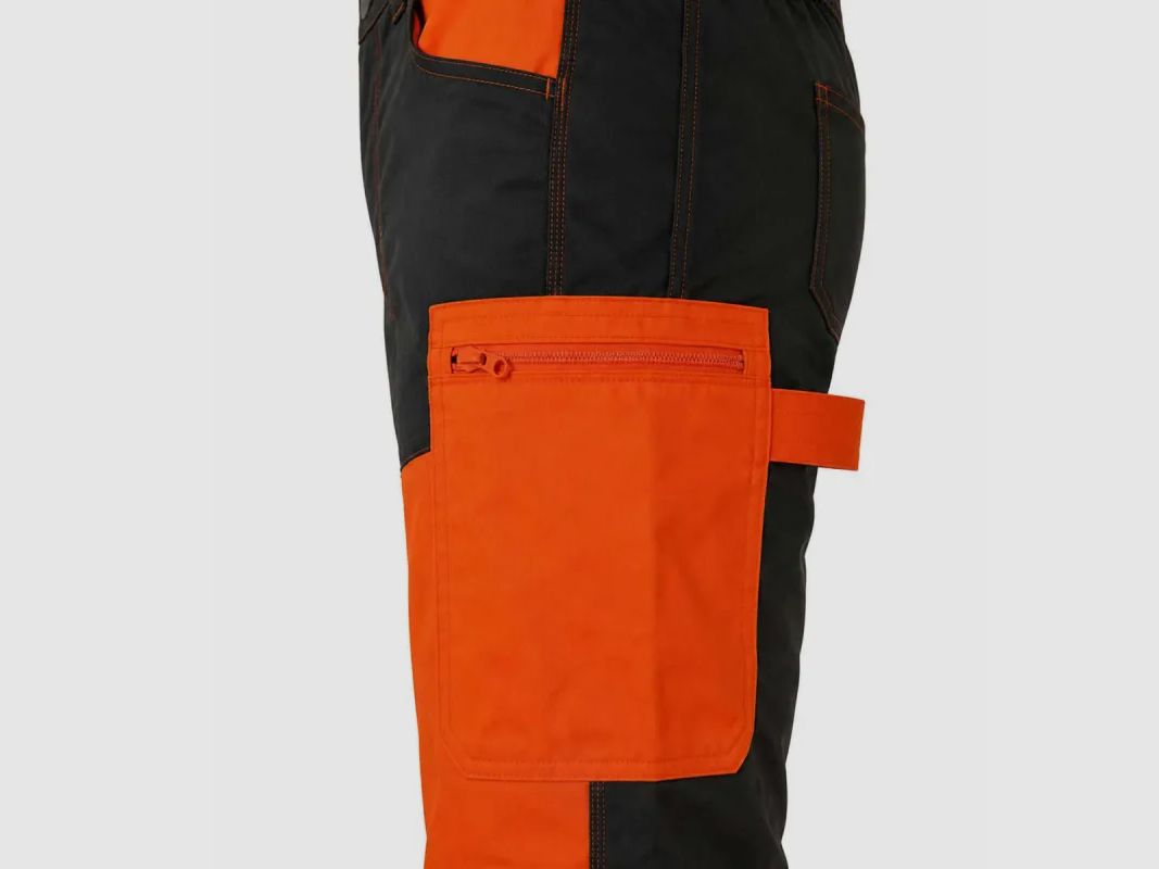 Pantaloni per bambini Treeland arancione kaki rinforzati nano-ripstop, immagine 5 di 10