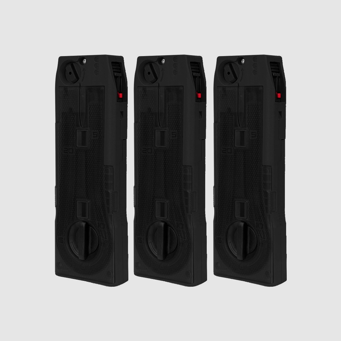 3x Planet Eclipse CF20 / 20 Schuss Magazin FSR (schwarz)