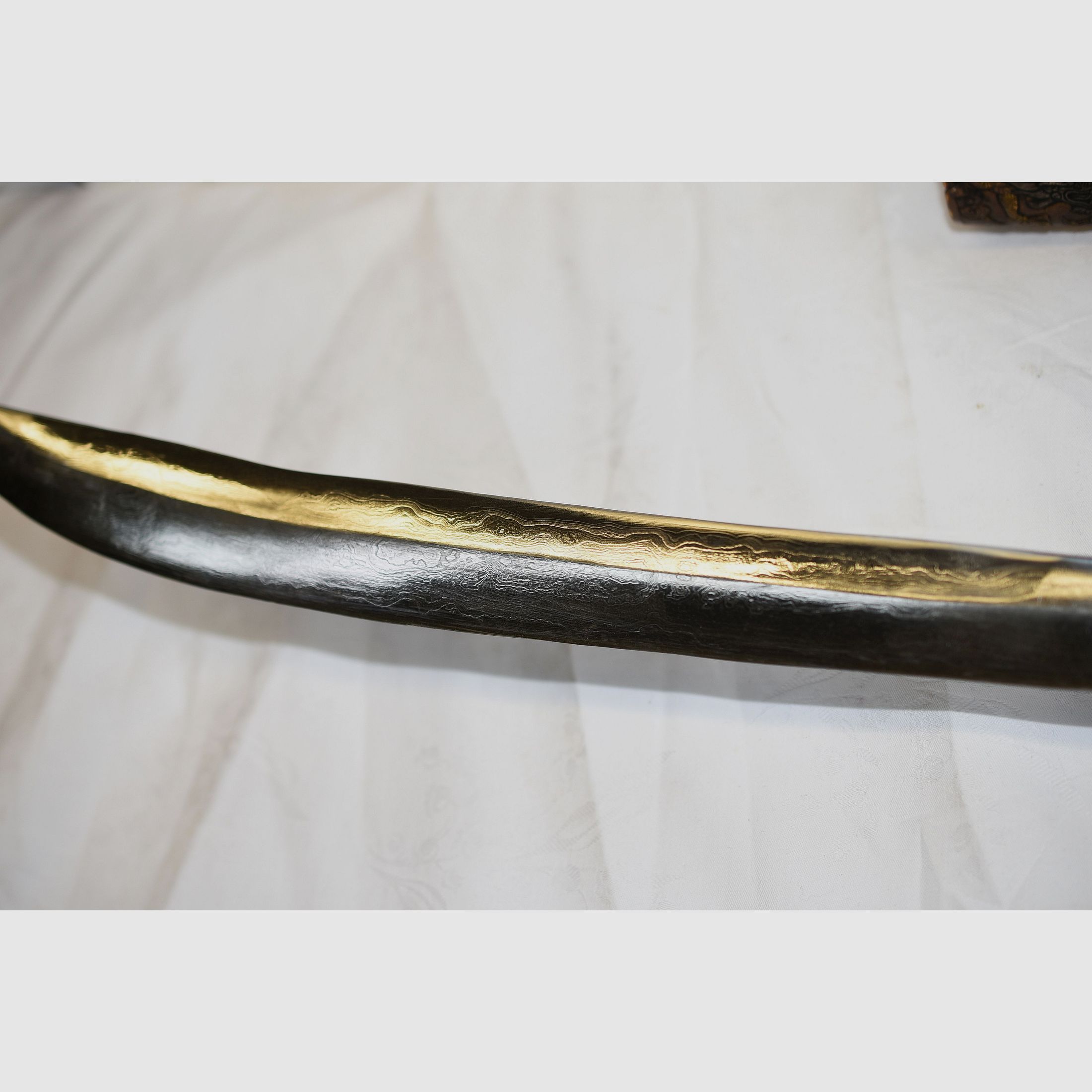 épée japonaise, katana, nagamaki, gravure 99999 sur la lame