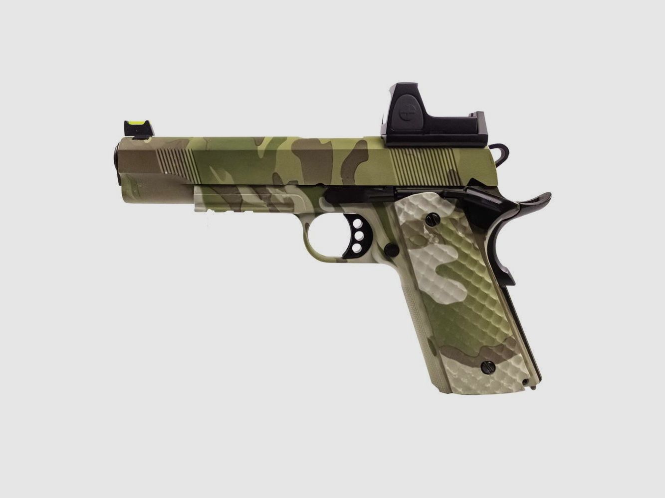 Réplique Airsoft GBB 1911 MEU Raven Full Metal - Rail Intégré - Puissance 1,0J - Précision et Robustesse, image 1 sur 5
