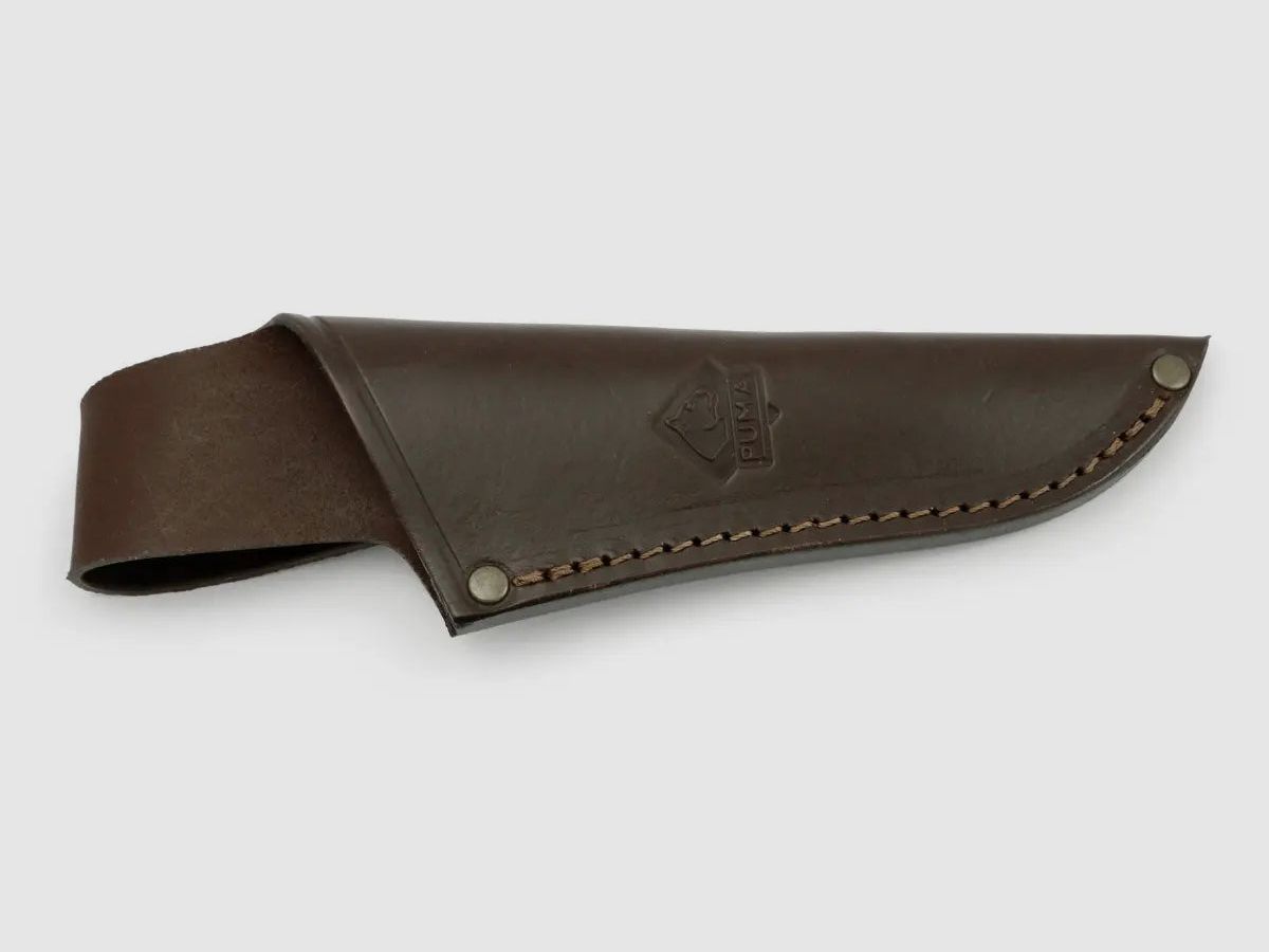 PUMA lederen schede voor wild zwijn hoorn, bruin