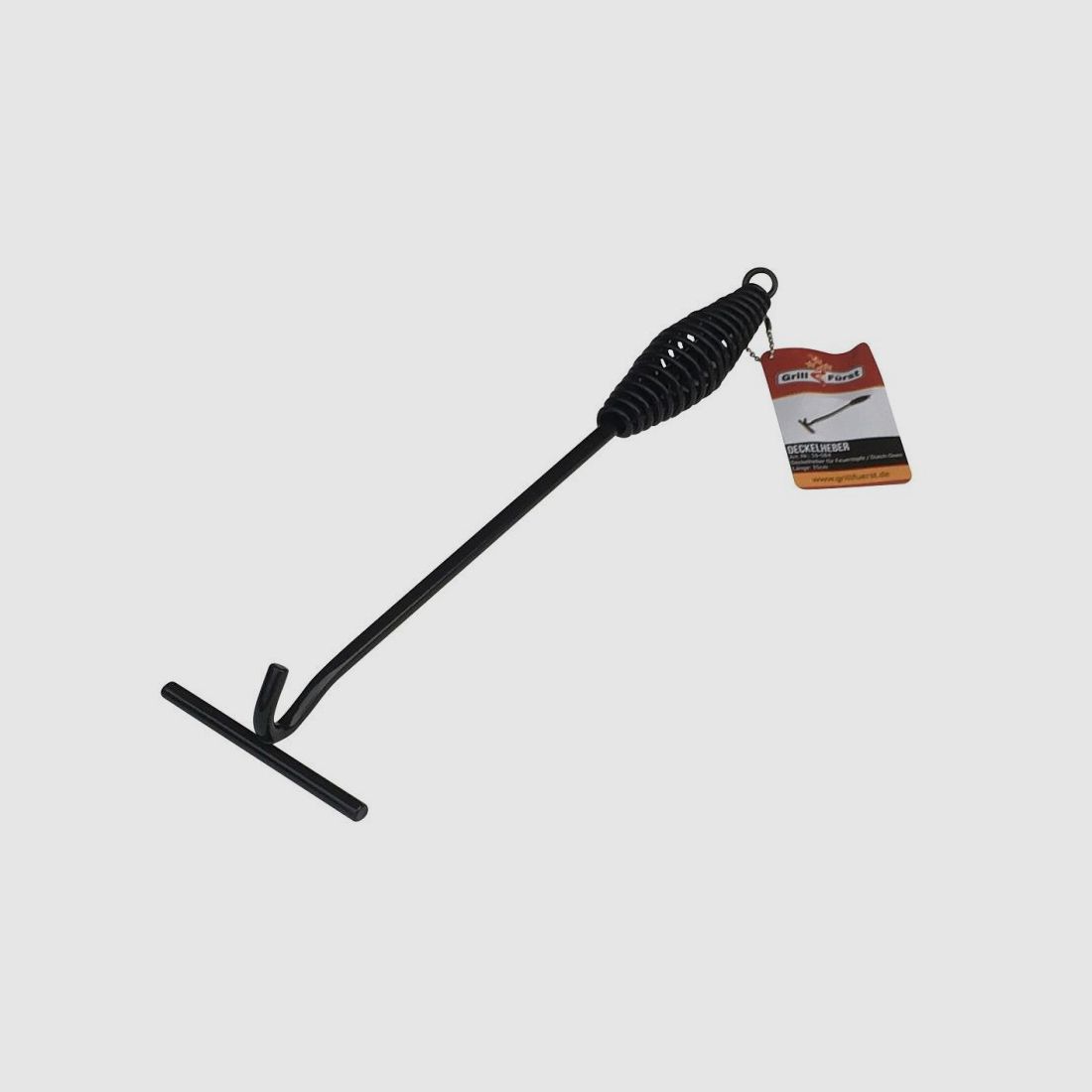 Grillfürst Deckelheber und Schürrhaken 35cm