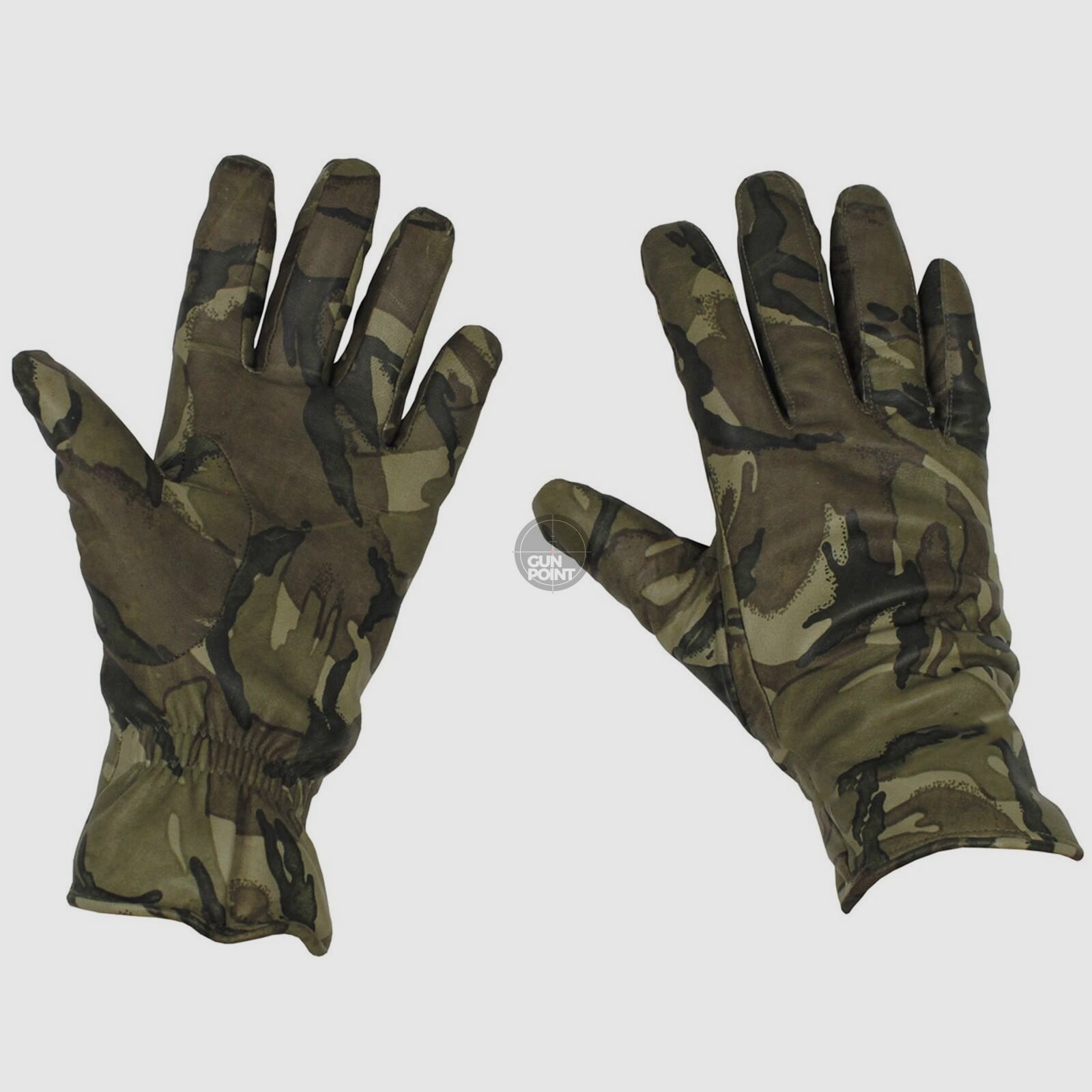 Brit. Lederhandschuhe, gebr.MK II Combat, gefttert, MTP