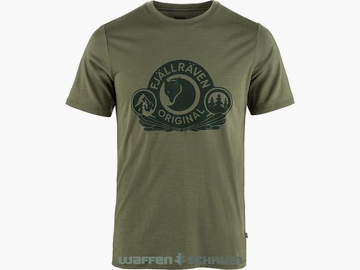 Fjällräven T-Shirt Abisko Wool Classic Laurel Green
