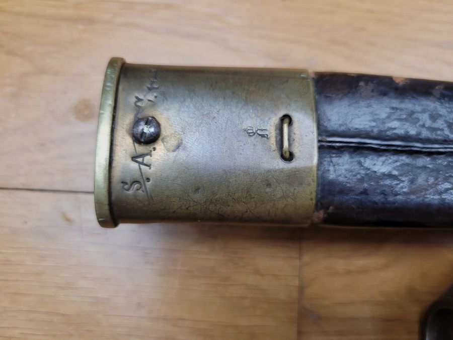 Bayonett des Fusiliers 1860 – Marineinfanterie Preußen – mit Nummer – W68 „Clauberg + Chevalier“ – TBE, Bild 10 von 17