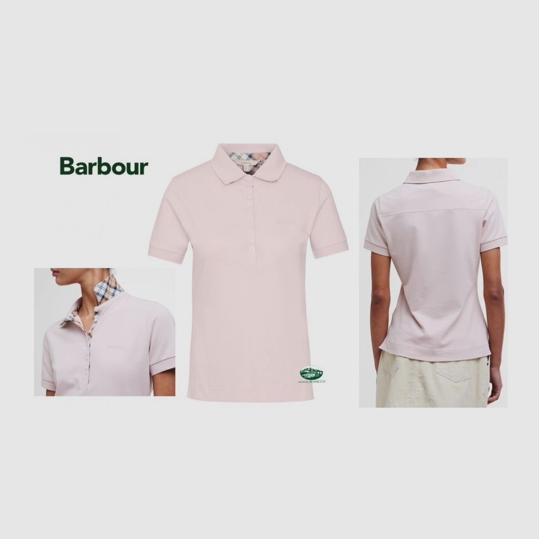 BARBOUR Polo Portsdown dames kleur roze