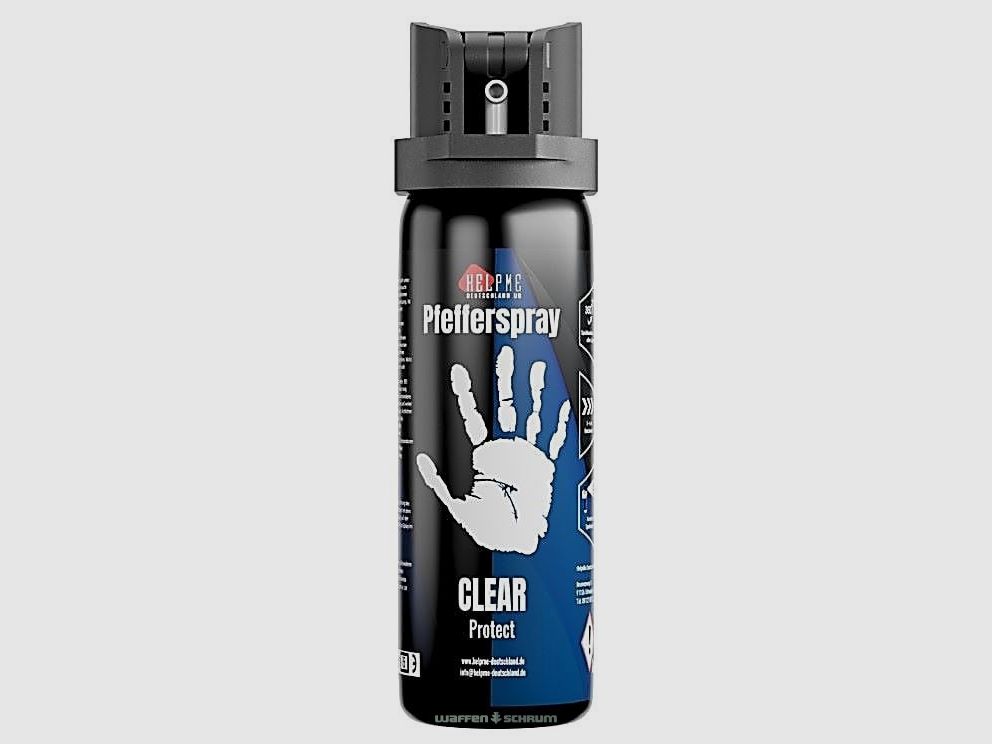 Helpme Pfefferspray CLEAR Tierabwehrmittel 60ml - Strahl konisch
