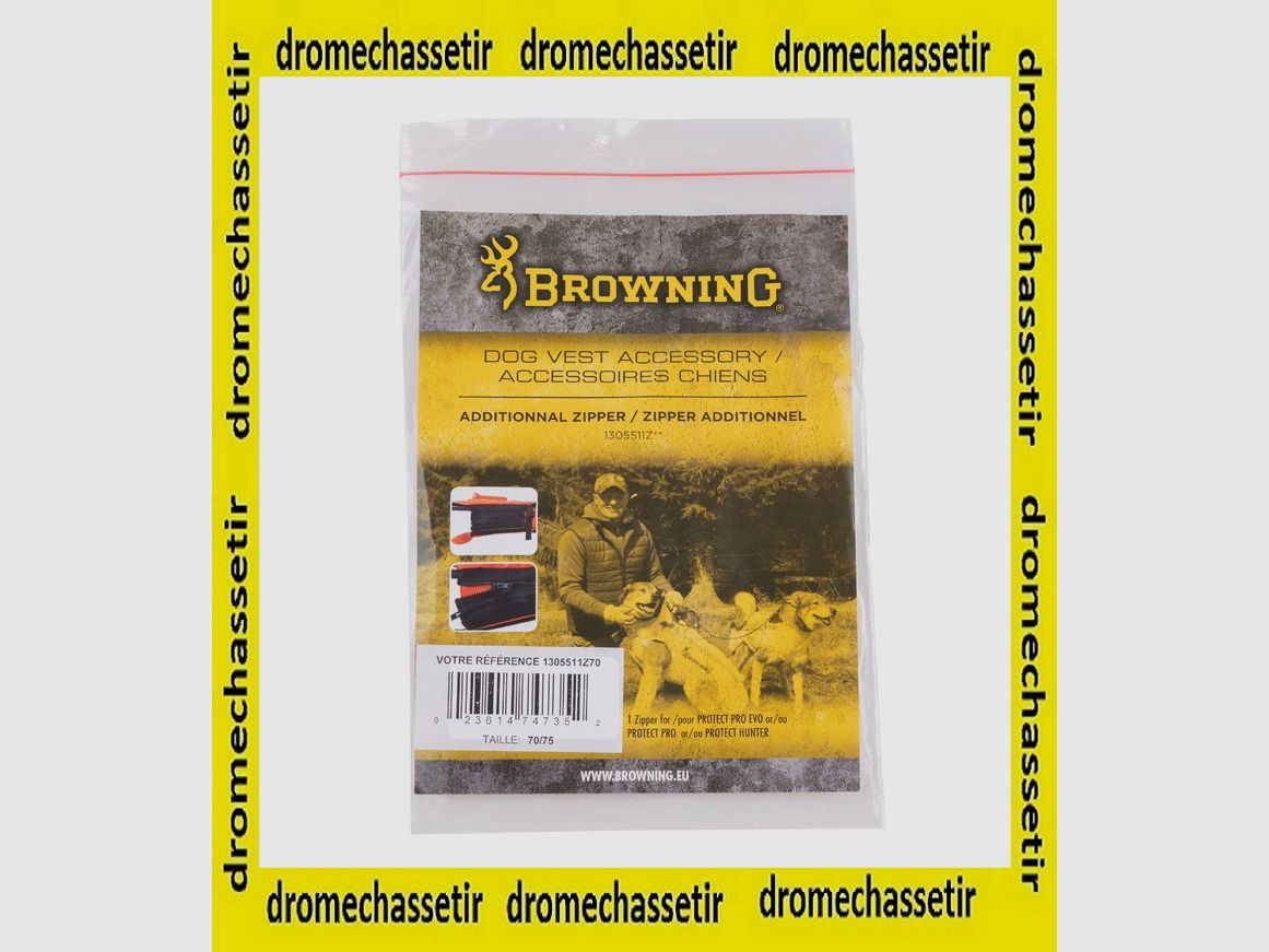 zusätzlicher Reißverschluss für Browning Weste Größe 80 und 85, Bild 2 von 2
