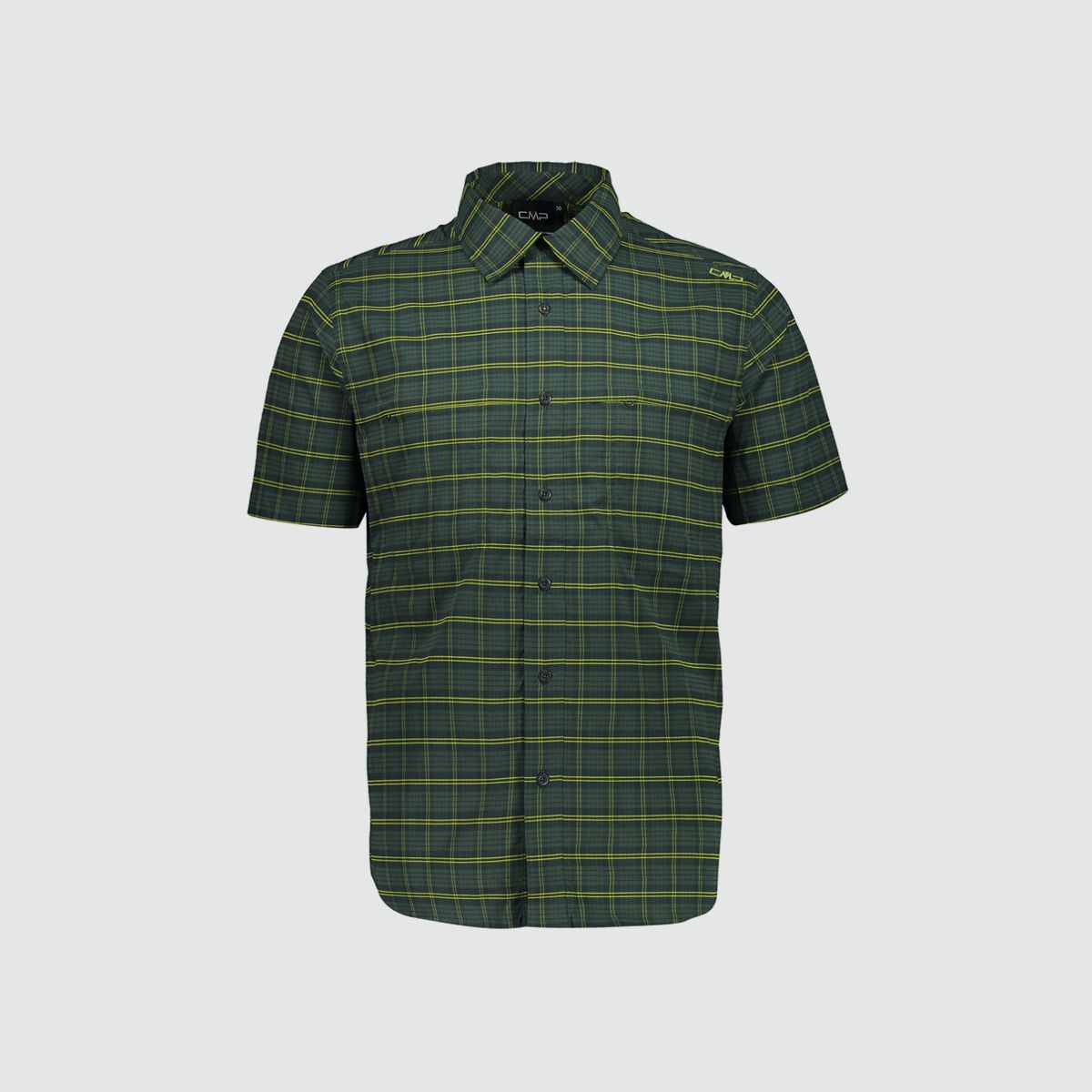 CMP Man Shirt Grün Karo