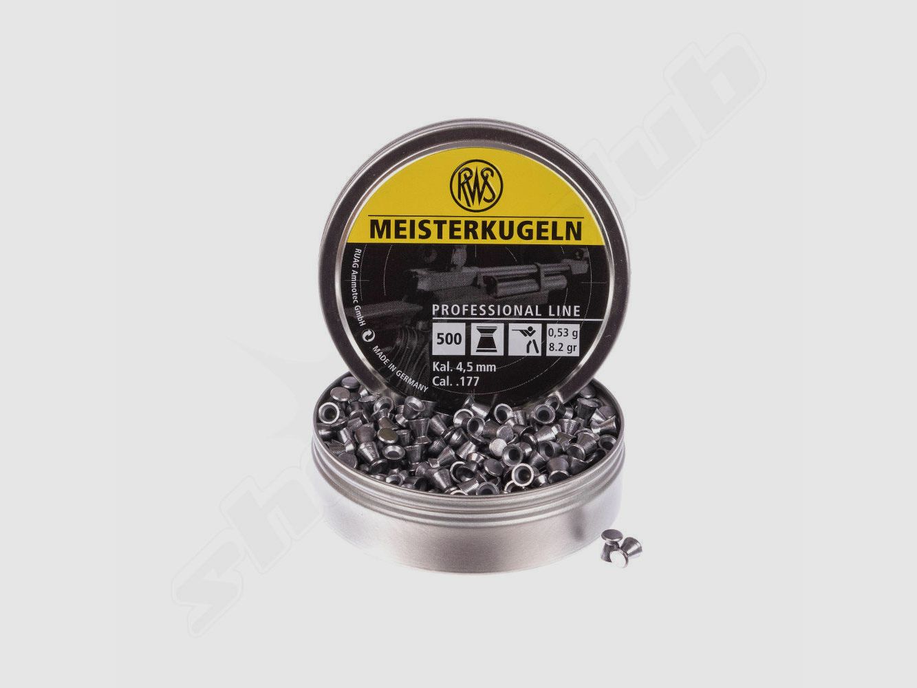 RWS Meisterkugeln Pro 0,53g 500pcs 4,5mm Diabolo, image 1 sur 2