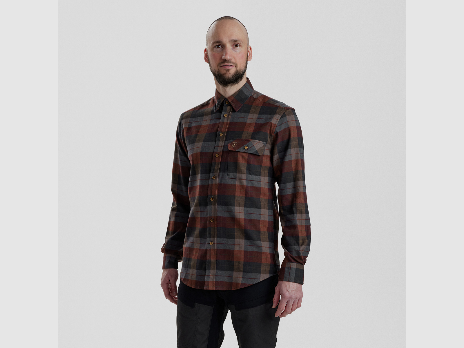 Ryan Shirt - Red Check - Men's Size: 43/44