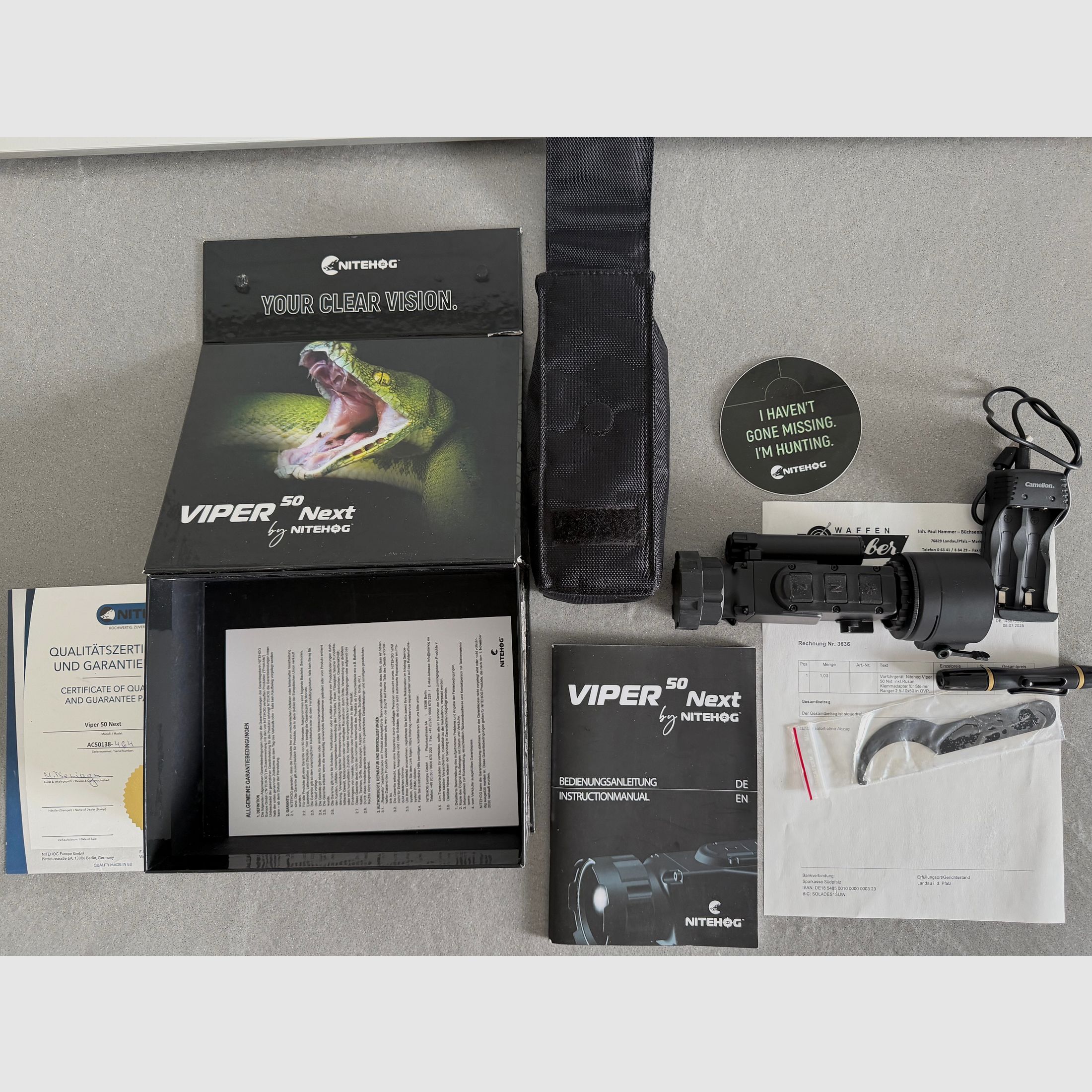 Wärmebildvorsatzgerät Nitehog Viper 50 Next