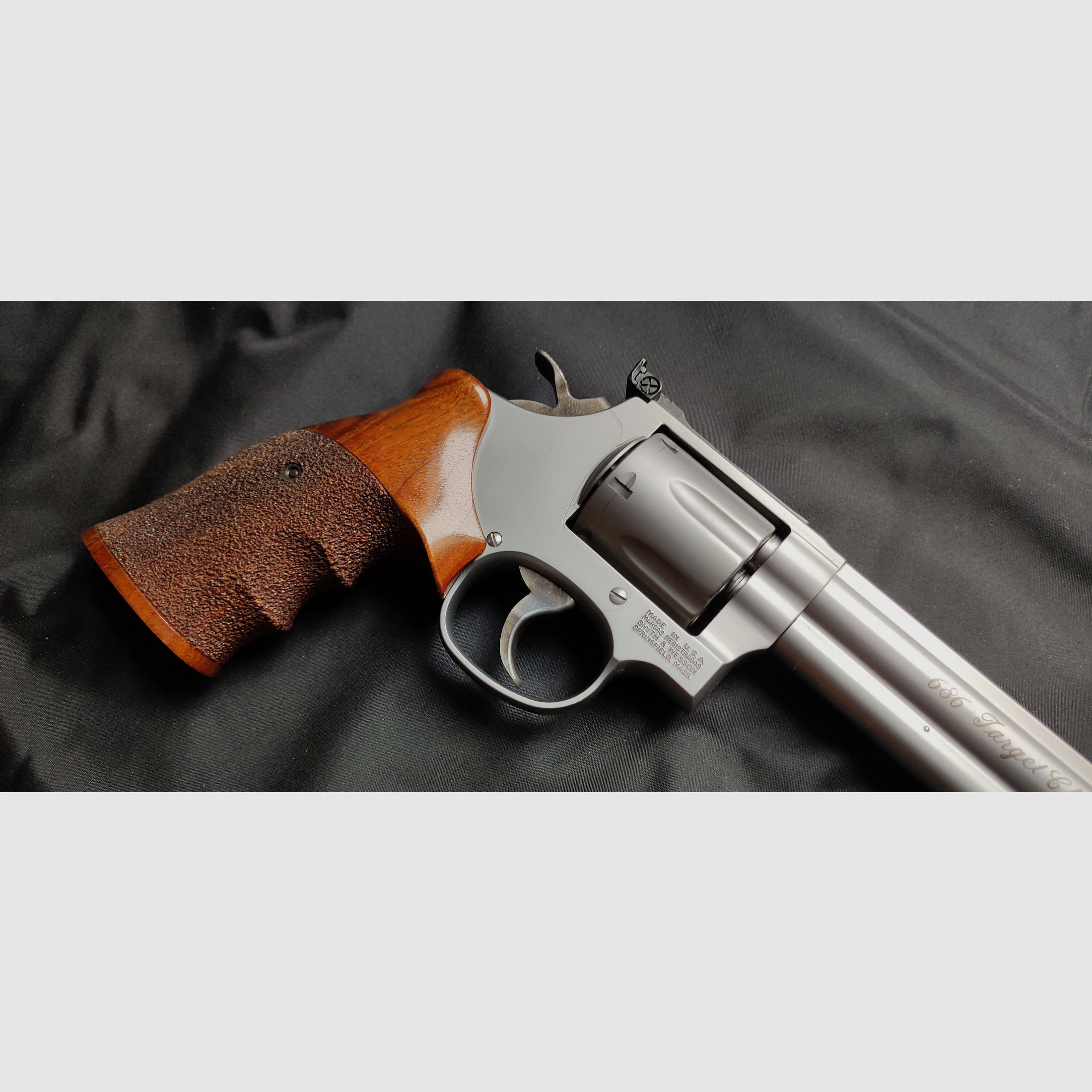 Smith & Wesson (S&W) 686 Target Champion .357 Mag. Revólver de acero inoxidable