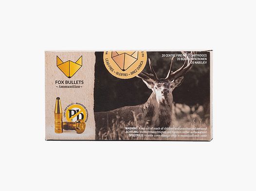 Fox-Bullets .223 Rem. Hunter Classic 3,6g/55gr Cartouches de Fusil Sans Plomb