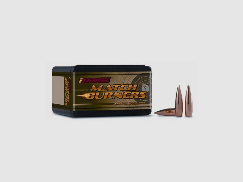 BARNES GESCHOSSE Kal. (.224″) Hohlspitze Flachbasis Büchse BARNES GESCHOSSE MATCH BURNER 22 KALIBER (0.224″) HP FB 52G 100/Stk.