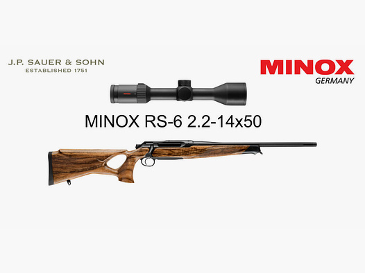 J.P. Sauer & Sohn Sauer 505 ICONIC Lochschaft HQ5 Pacchetto di attrezzature HIGHLAND | .308 Win. | MINOX RS-6 2.2-14x50