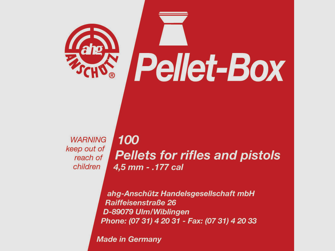 Pellet-Box für Luftgewehrkugeln