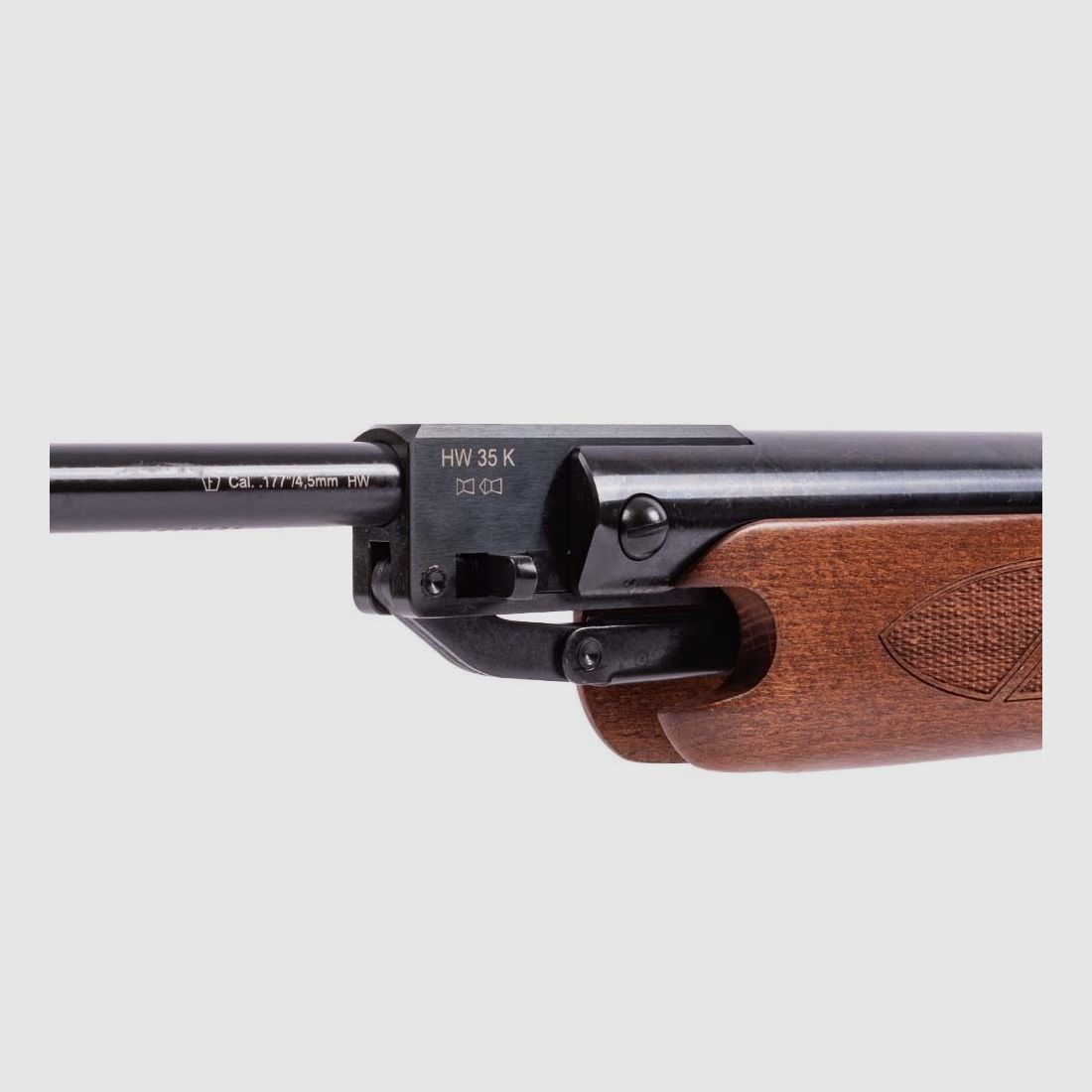 Weihrauch HW 35K air rifle 4.5mm with silencer