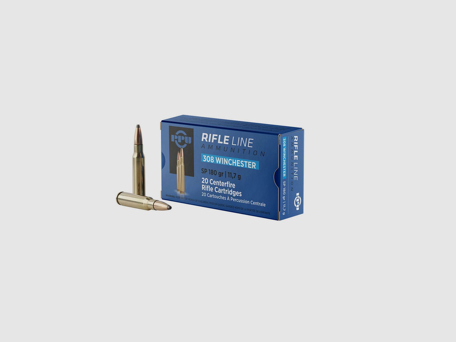 PPU .308 WIN SP Munition 11,7 g/180GR