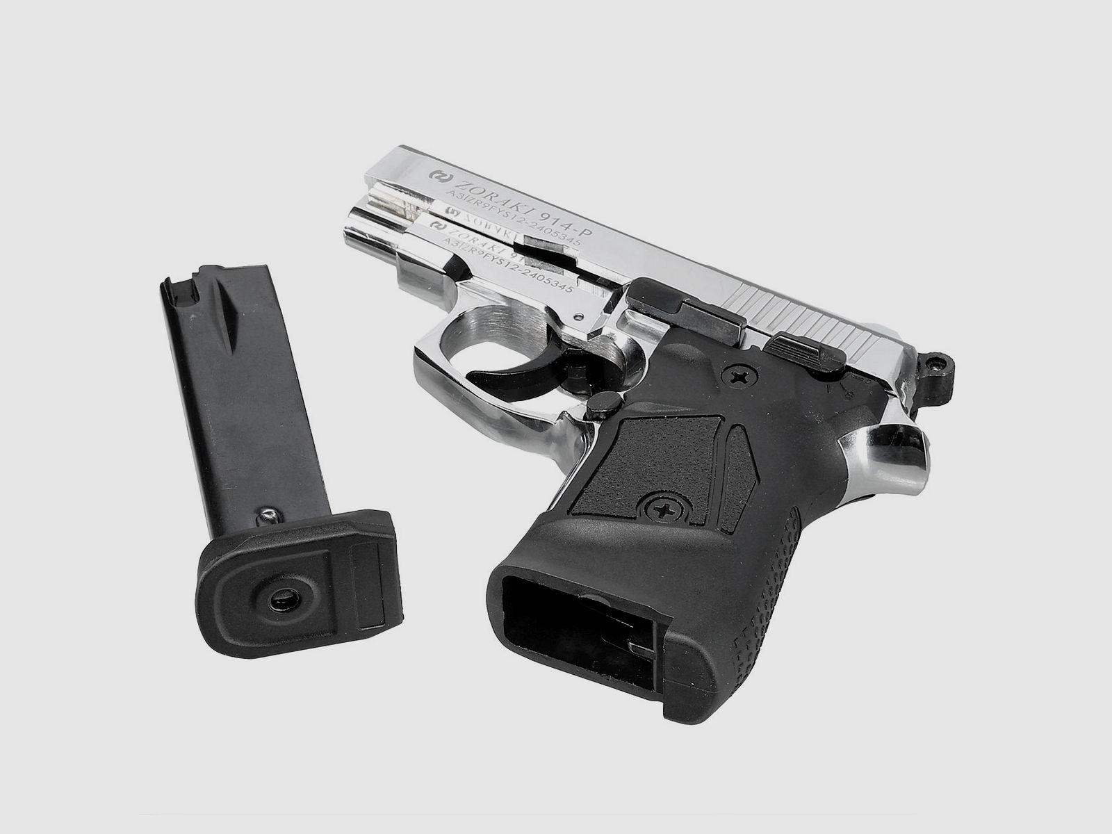ZORAKI 914 Chrome 9 mm P.A.K. – pistola a salve – spedizione in tutta l’UE