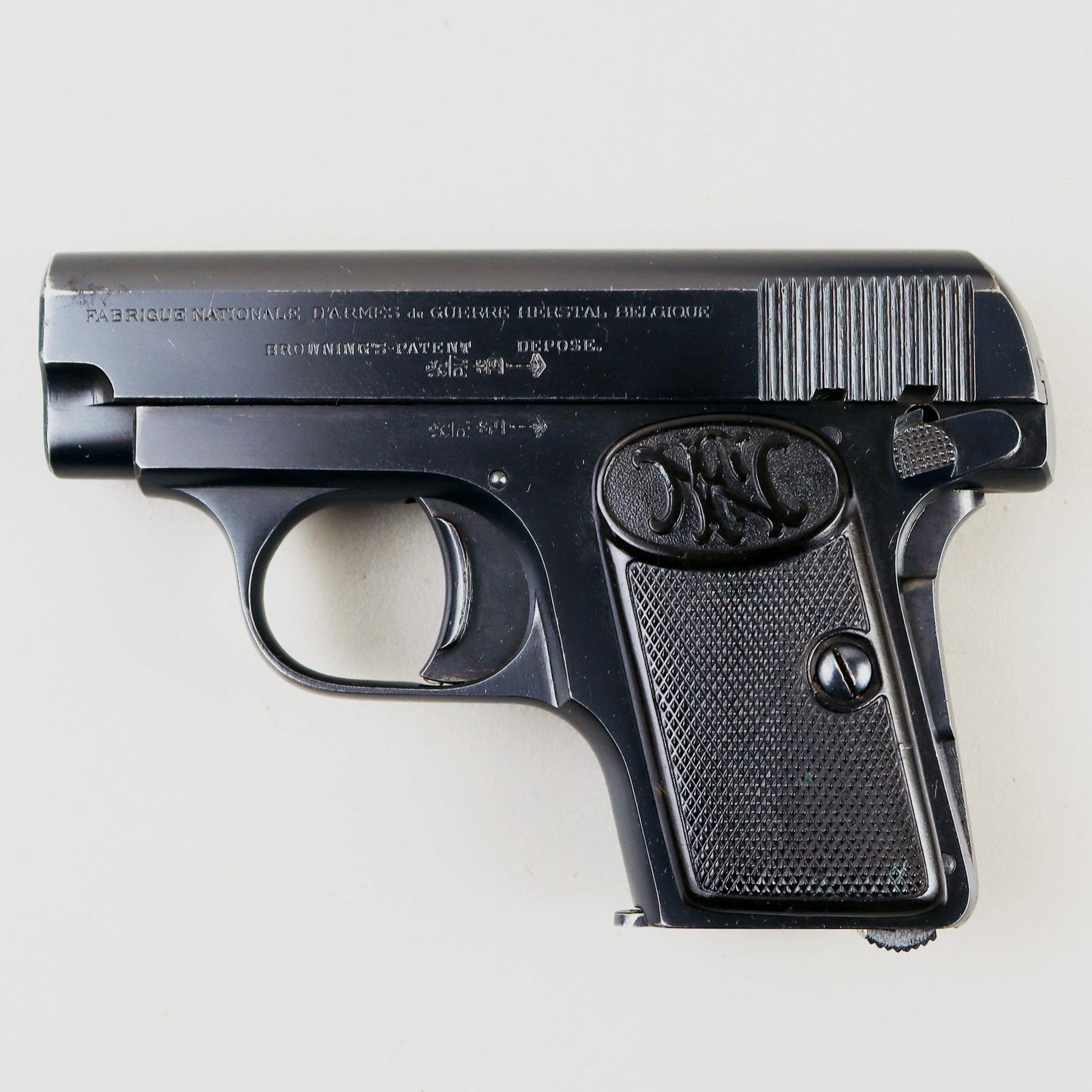 PISTOLE F.N. BROWNING MOD. 1906 CAL. 6,35 matr. 522551, image 1 sur 7