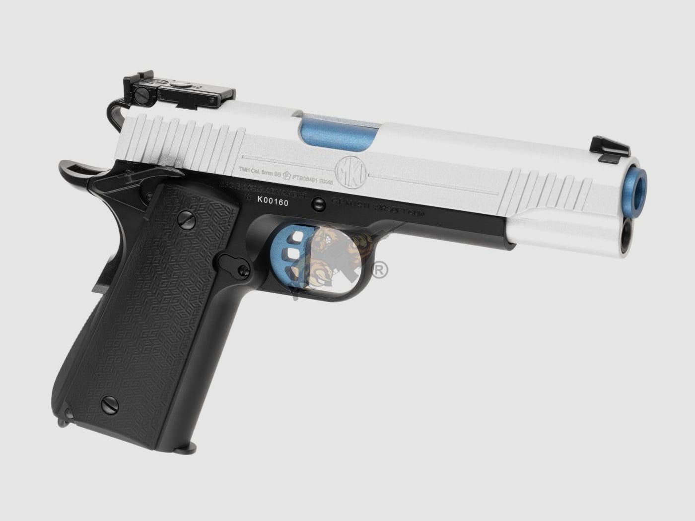 GX45 Mk.I Metall Version GBB Airsoft Pistole in Silber -F- | G&G
