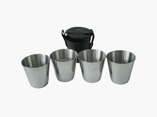 Becher Set 4 tlg. schw. Hlle