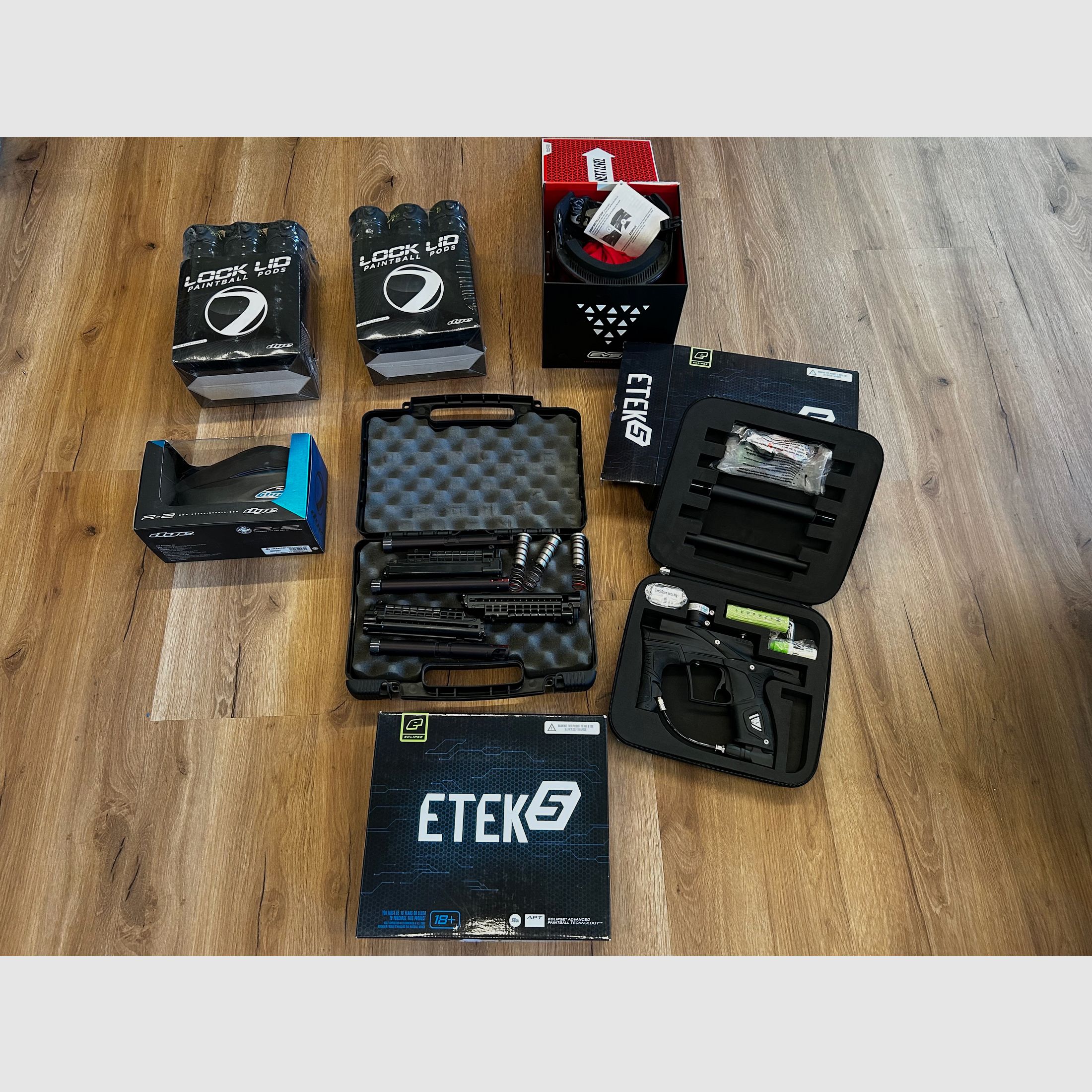 Paintball-Ausrüstung Neuware (Wert 13.000€)