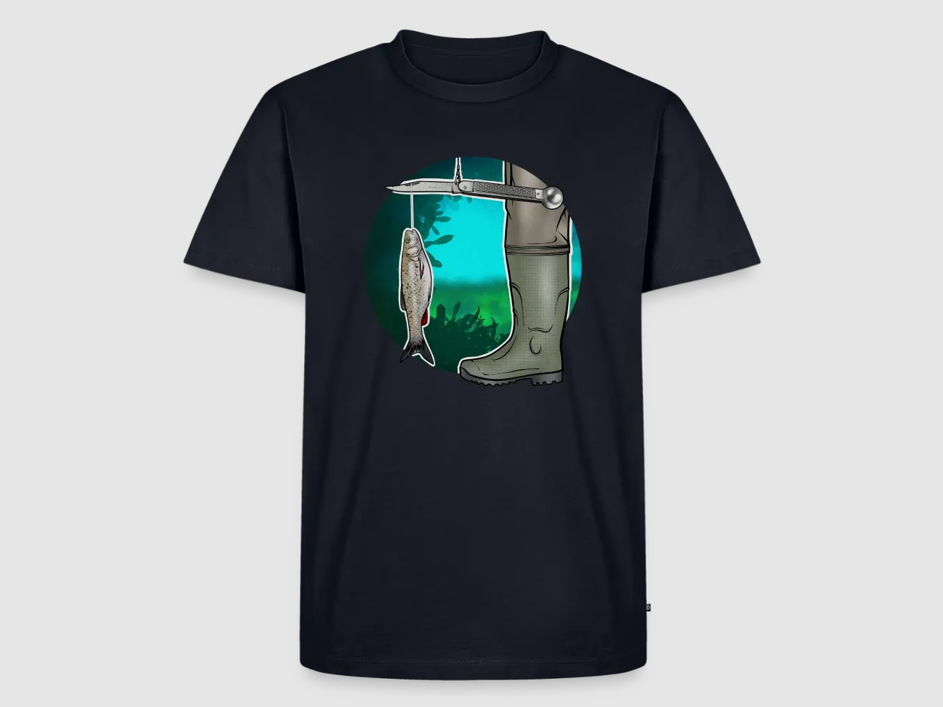 PUMA Men´s Premium T-Shirt „Waagemesser – Petri Heil"