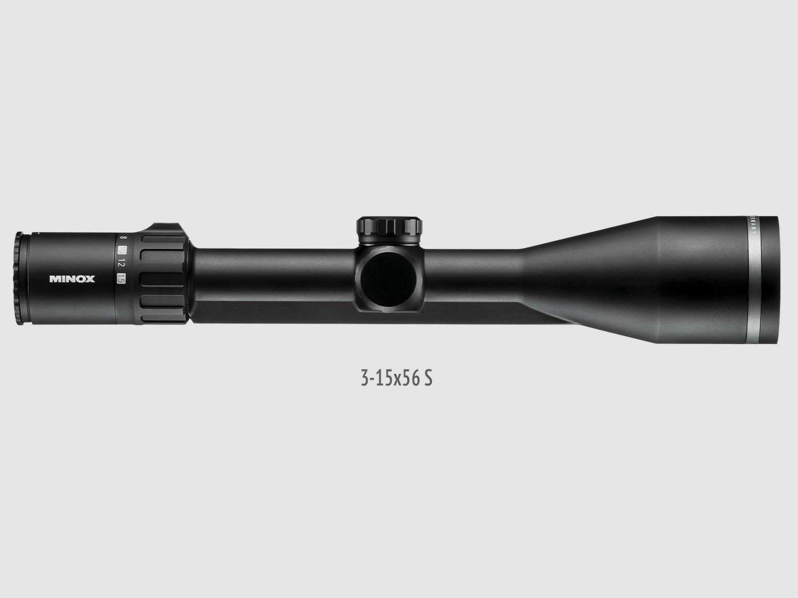 Minox Allrounder 3-15x56, con riel