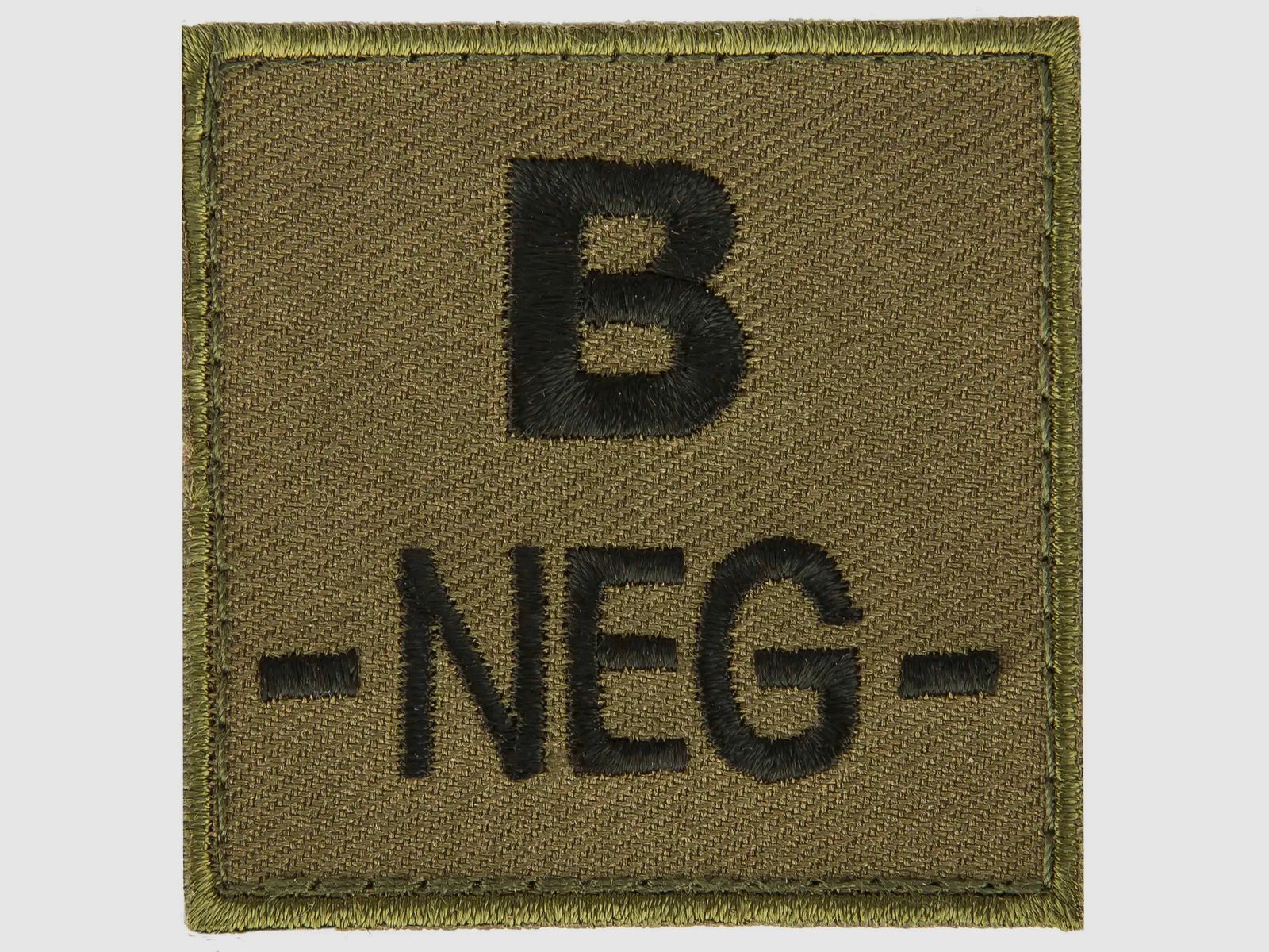 A10 Equipment Blood group patch Blood group B neg