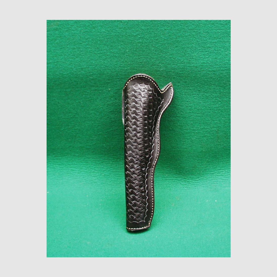 Op maat gemaakte leren holster, zwart, voor 8" revolver