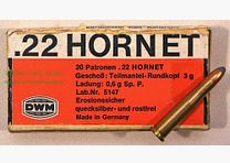 DWM, Karlsruhe Büchsenpatronen .22 Hornet