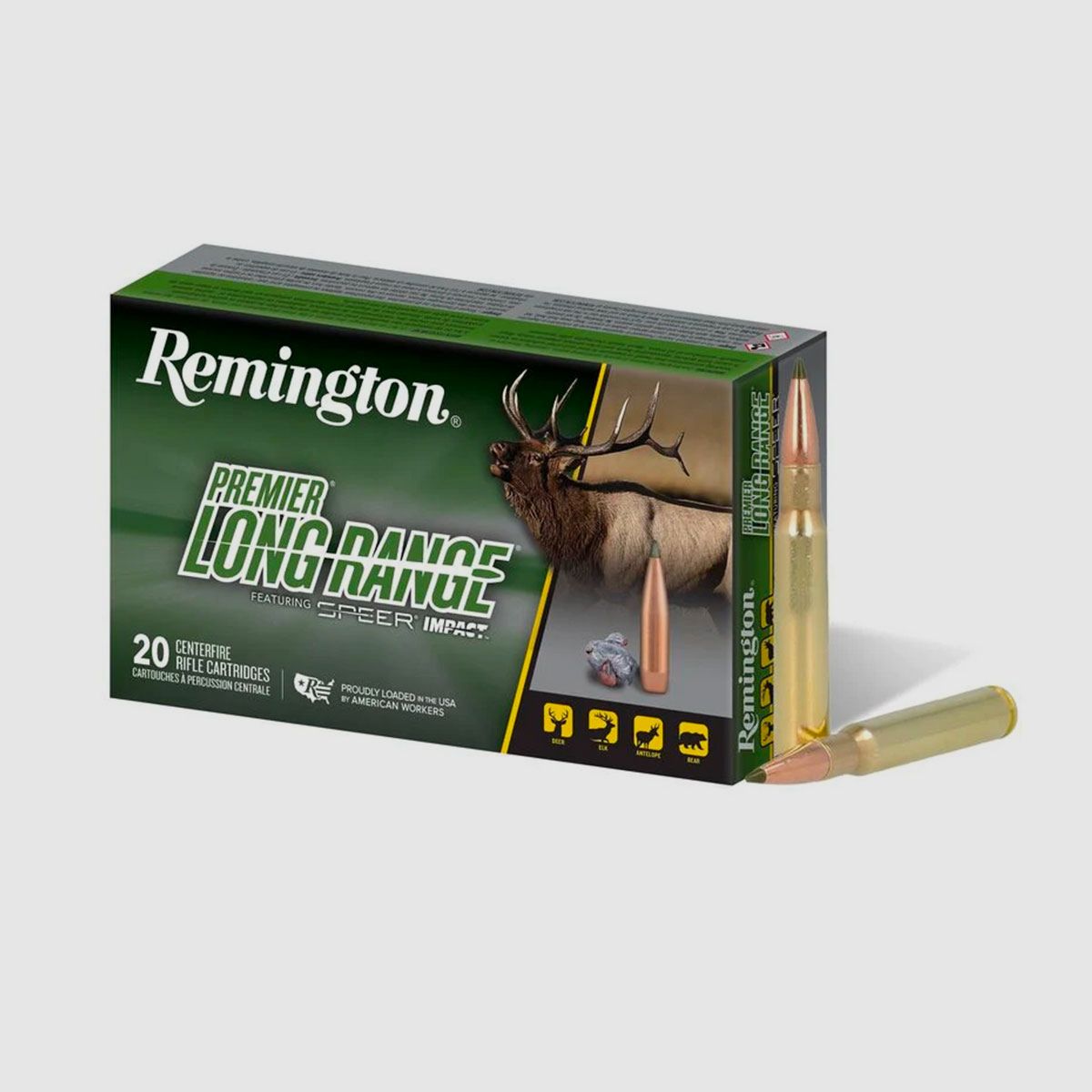 MUNITION – REMINGTON – PREMIER LONG RANGE 7MM REM MAG, 175 Grain, Speer Impact, 2870 fps, Bild 2 von 3