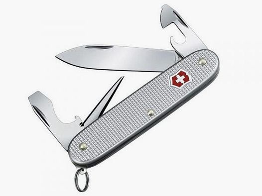 VICTORINOX PIONEER ALOX GRAU – Outdoor-Messer 8 Funktionen
