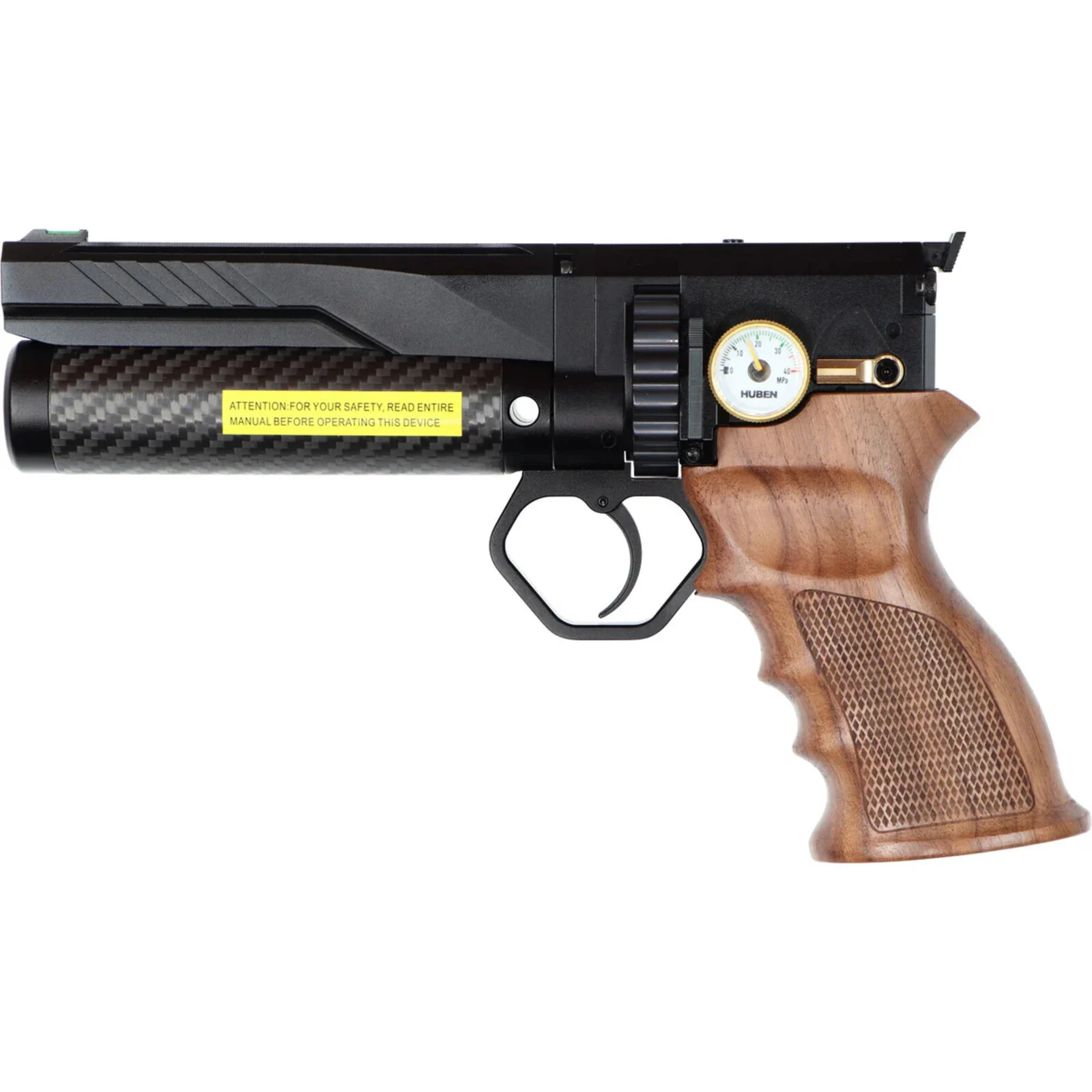 Huben gk1 Compact cal. .30 PCP mini Luchtpistool met demper