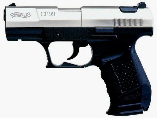 WALTHER CO2 Waffe Pistole CP99 Kal. 4,5mm Nickel