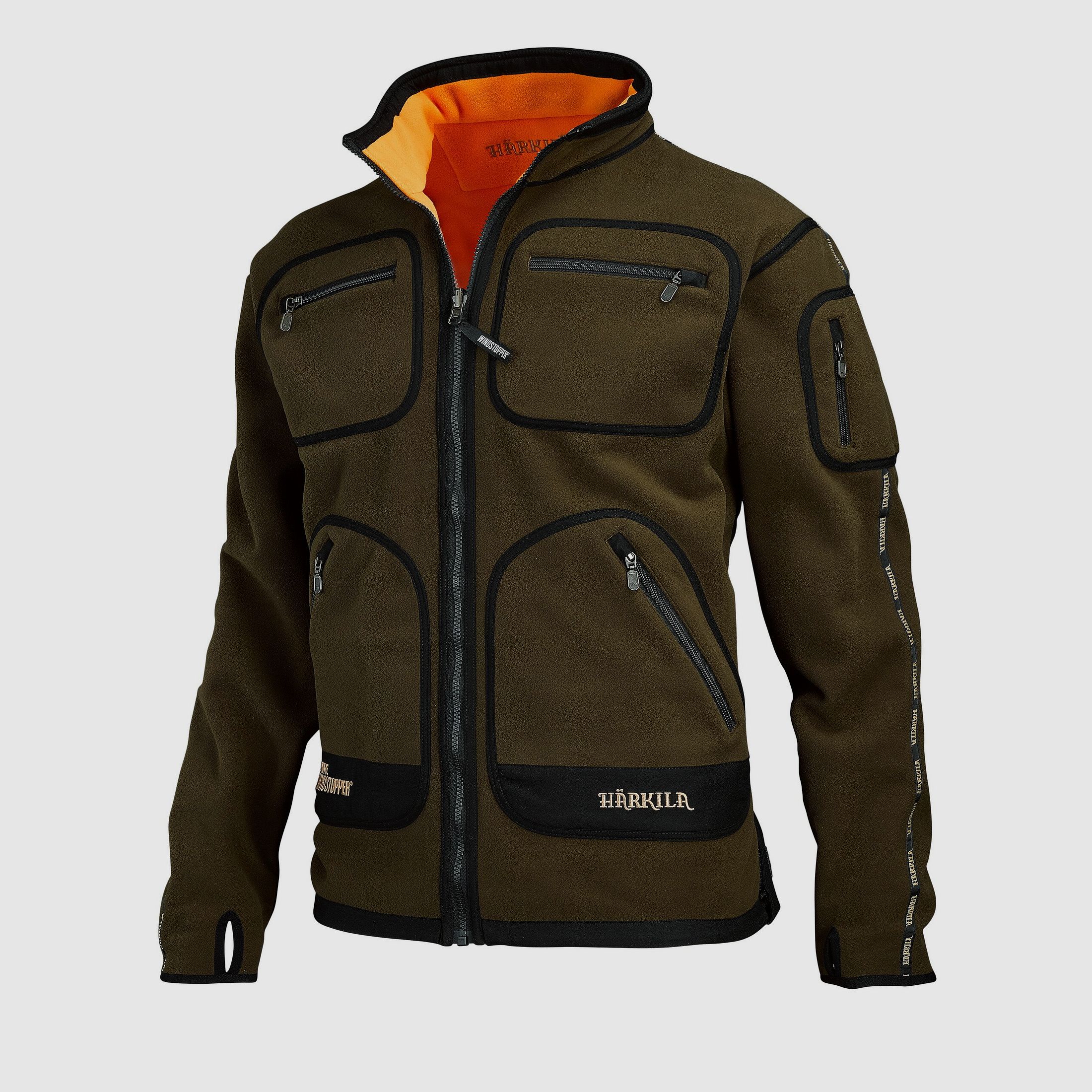 Hrkila Herren-Wende-Fleecejacke Kamko