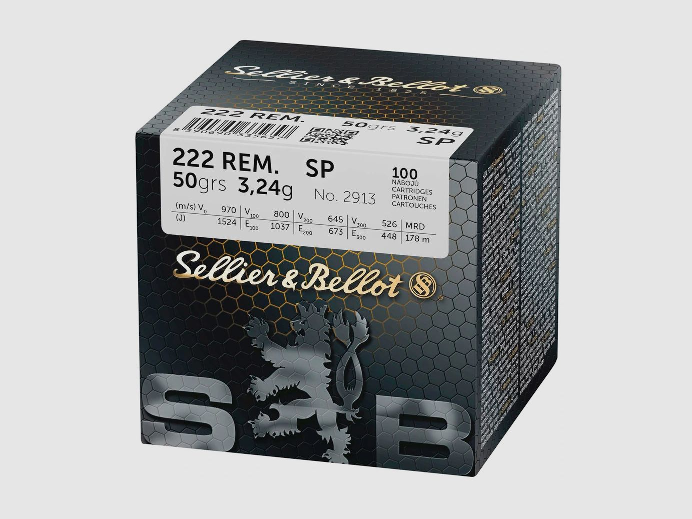 Sellier & Bellot .222 Rem Full Metal Jacket, calibre