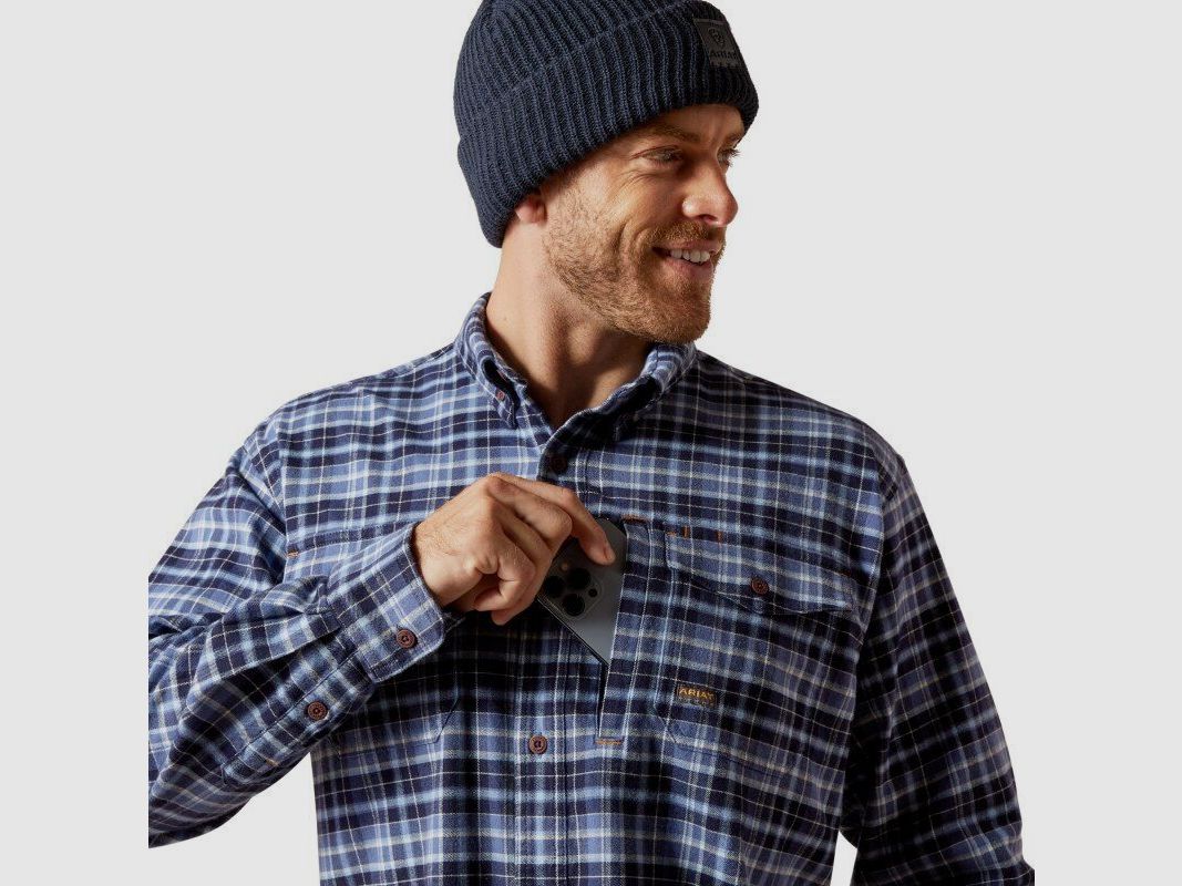 Ariat Herren Hemd Rebar® Work Flanell DuraStretch