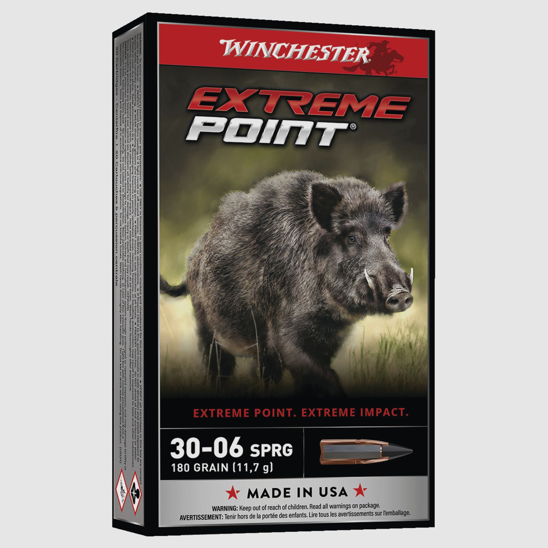 30/06 WINCHESTER EXTREME POINT 180 GRAINS